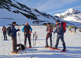 rutas con raquetas de nieve