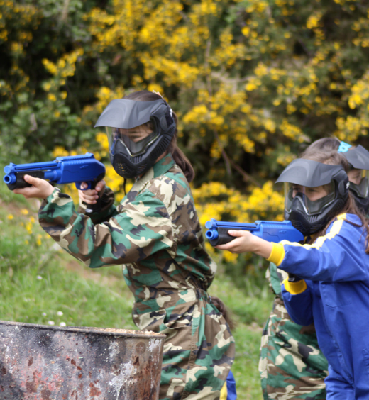 paintball con niños